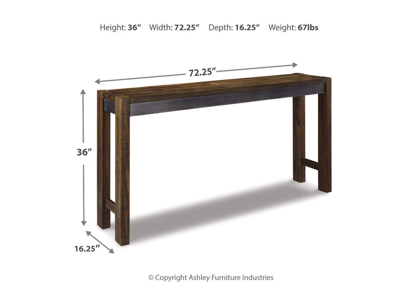 Torjin Counter Height Dining Table