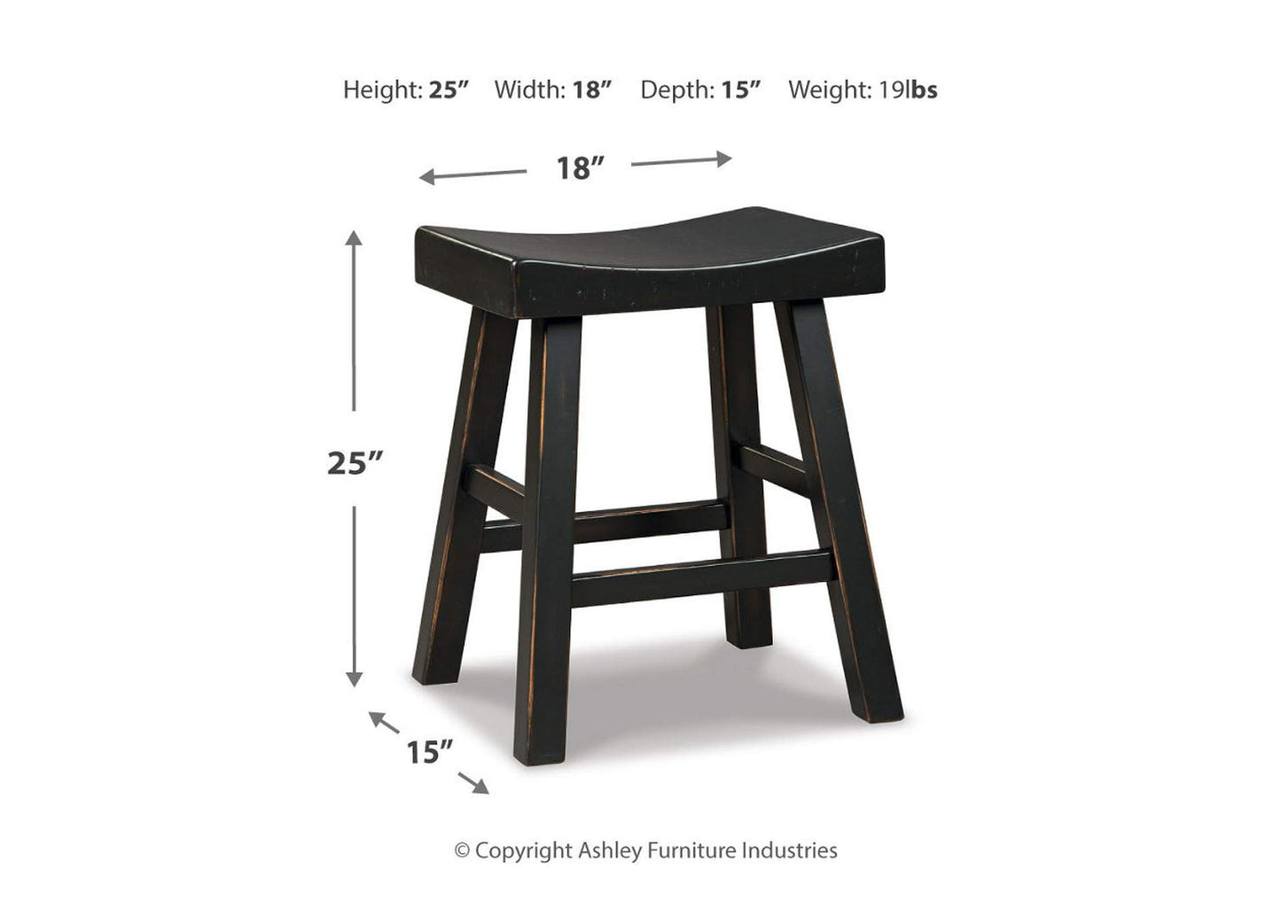 Glosco Counter Height Bar Stool