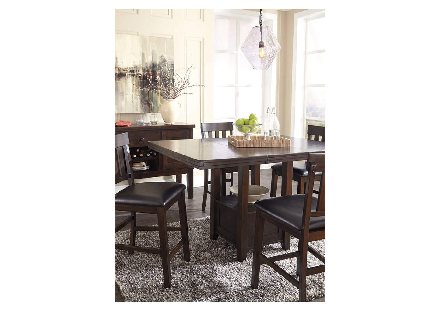 Haddigan Counter Height Dining Extension Table