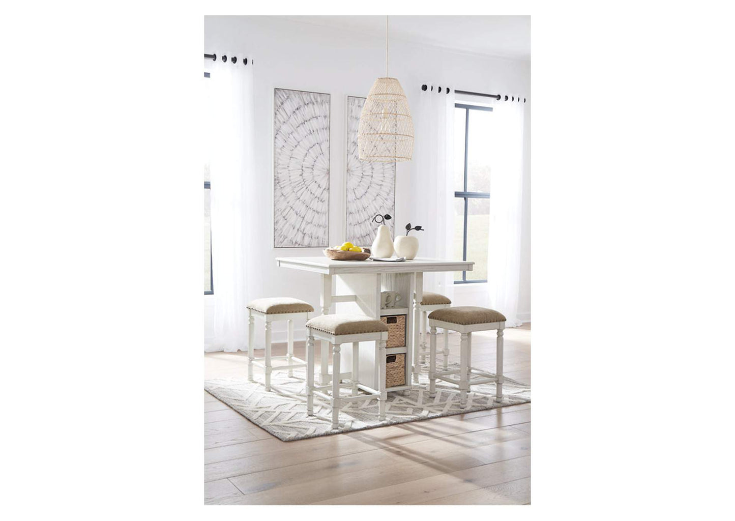 Robbinsdale Counter Height Dining Table and Bar Stools (Set of 5)