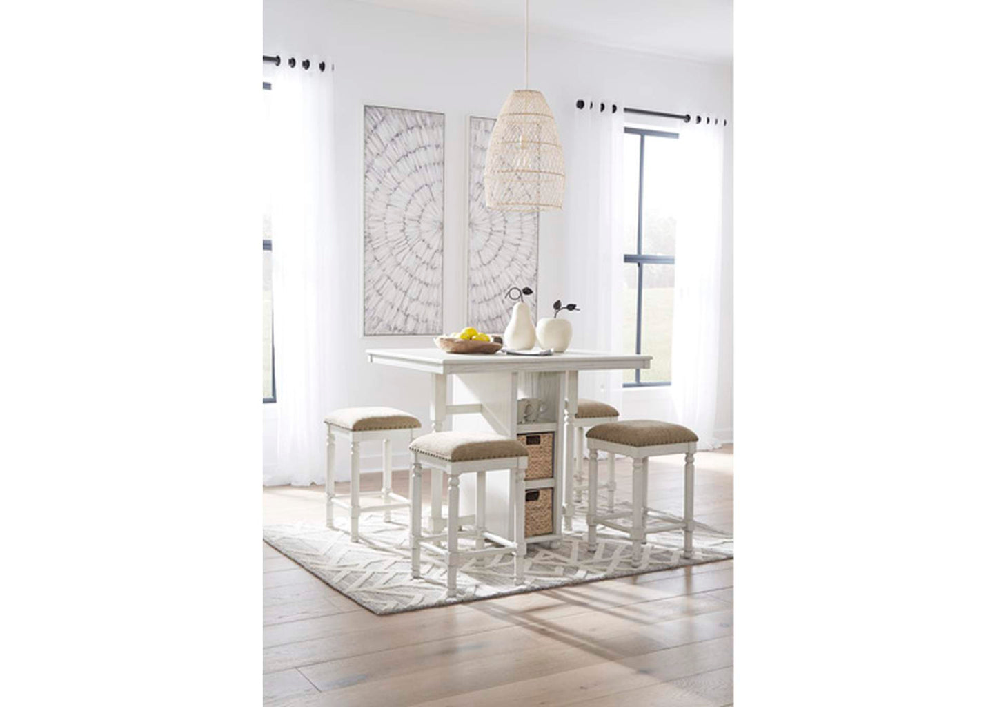 Robbinsdale Counter Height Dining Table and Bar Stools (Set of 5)