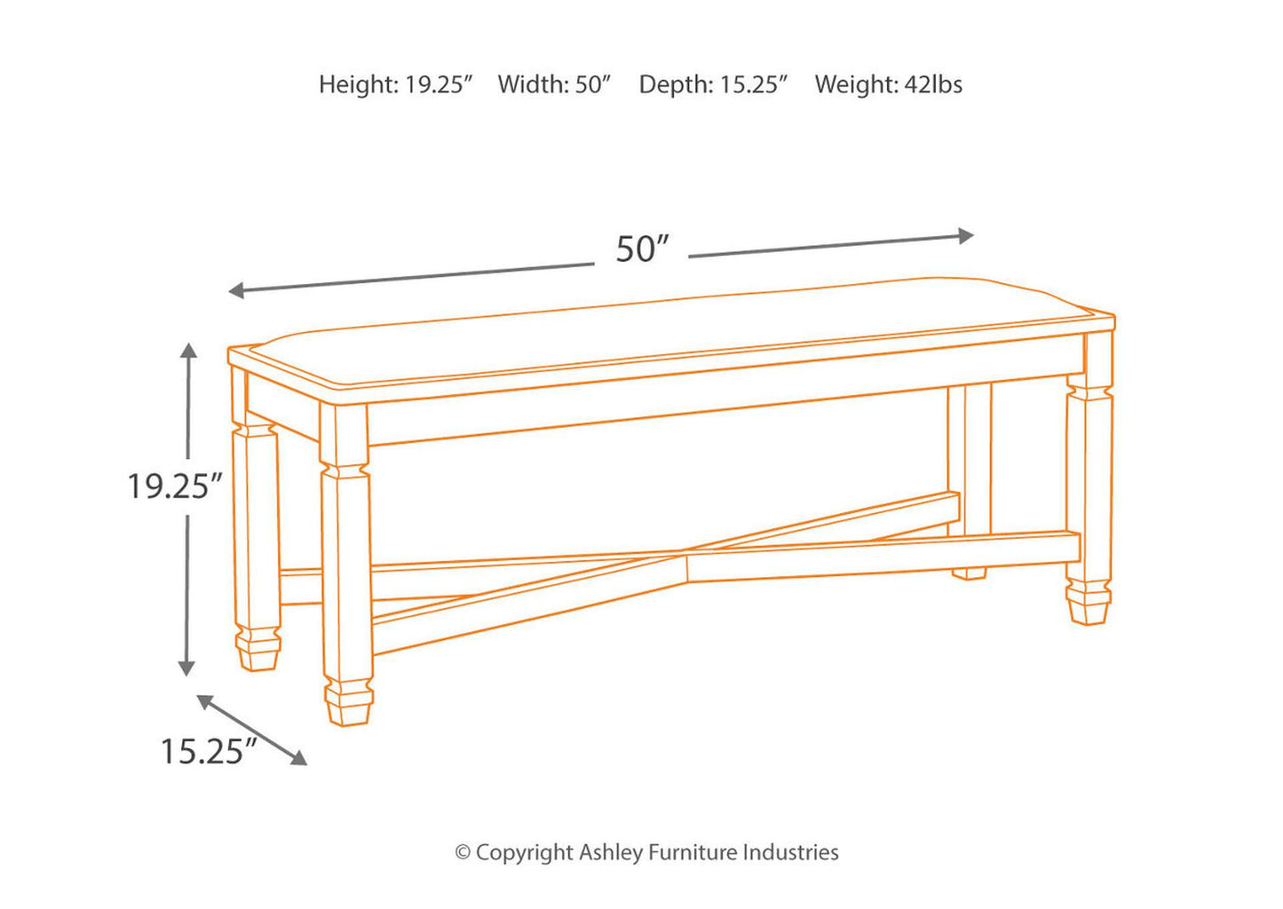 Tyler Creek Dining Bench