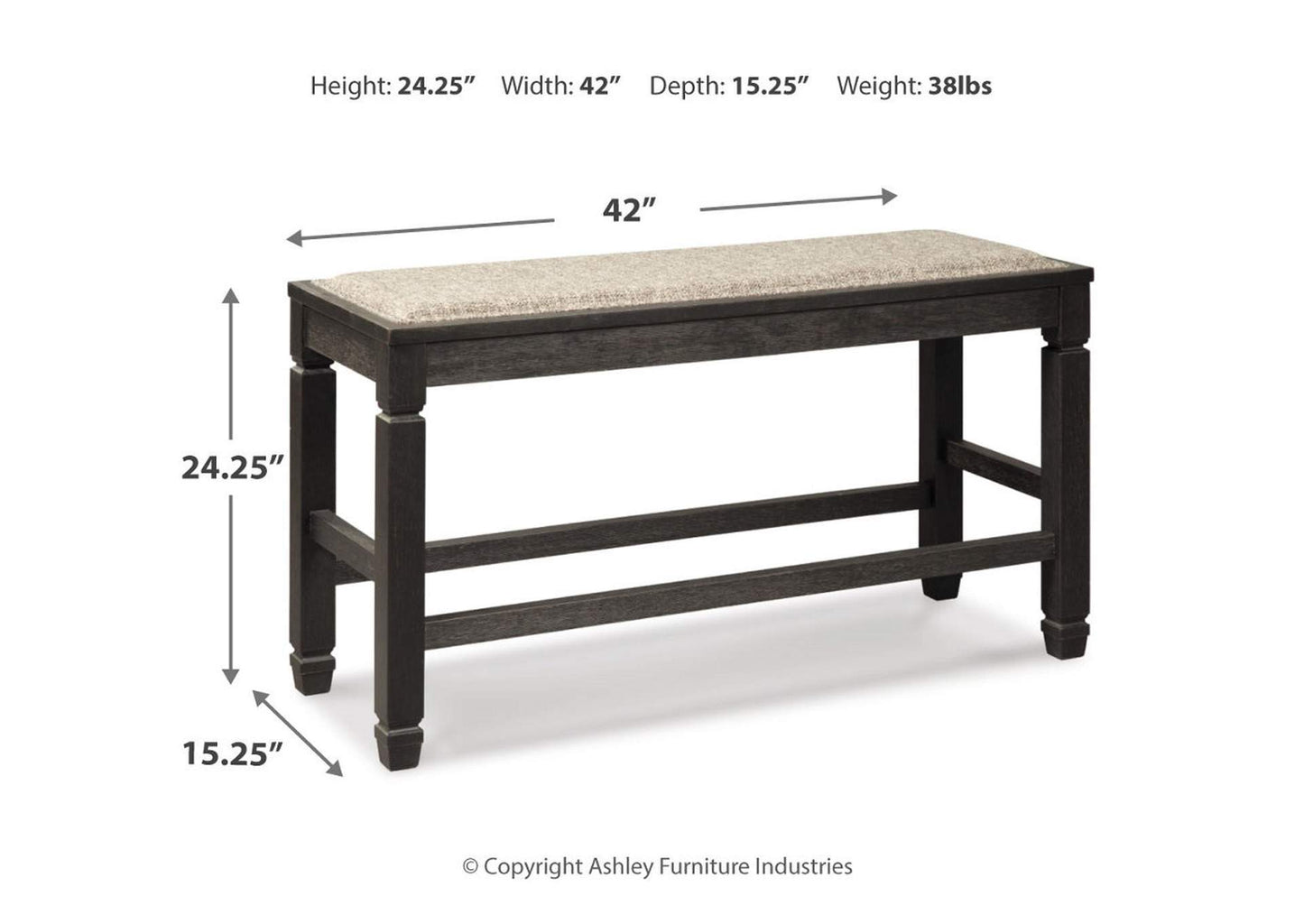 Tyler Creek Counter Height Dining Bench