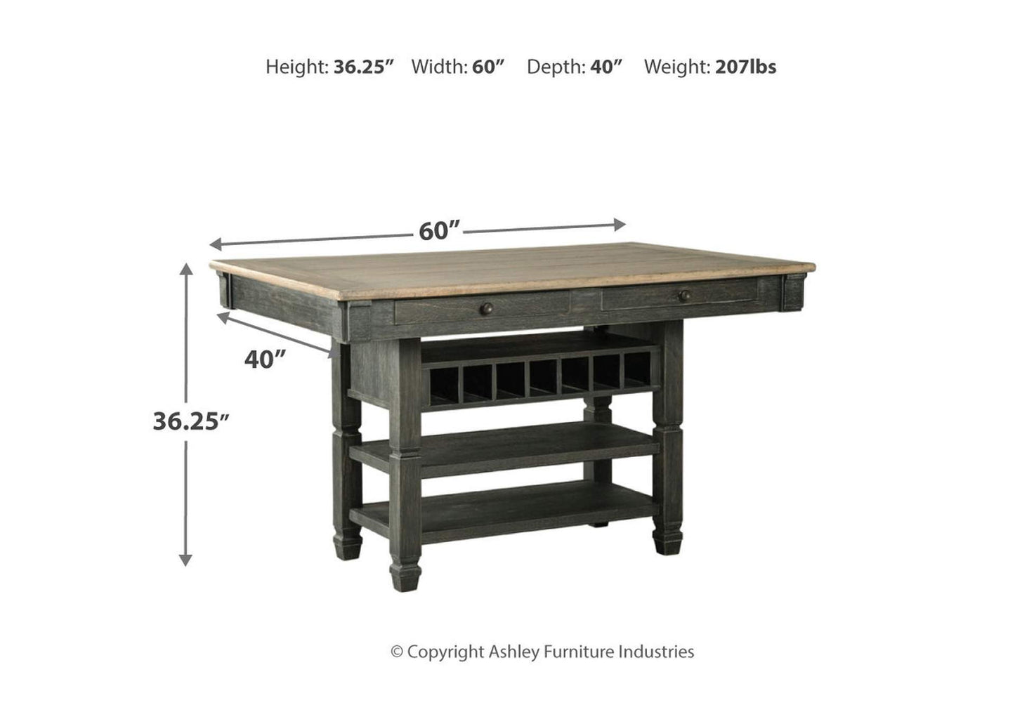 Tyler Creek Counter Height Dining Table