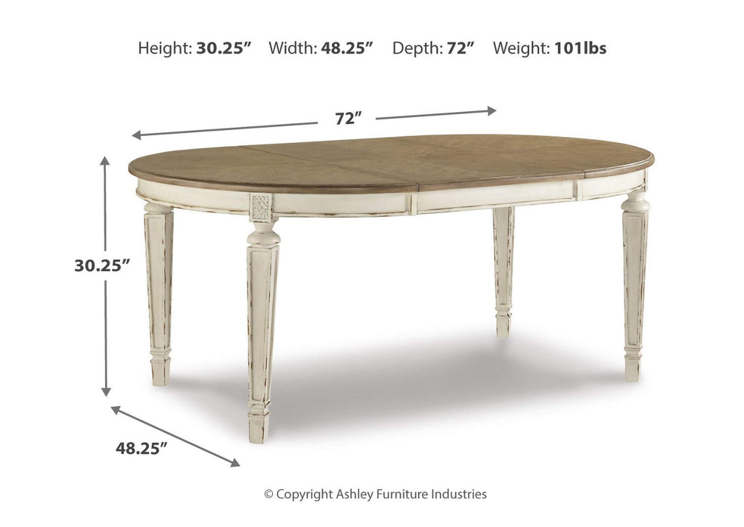 Realyn Dining Extension Table