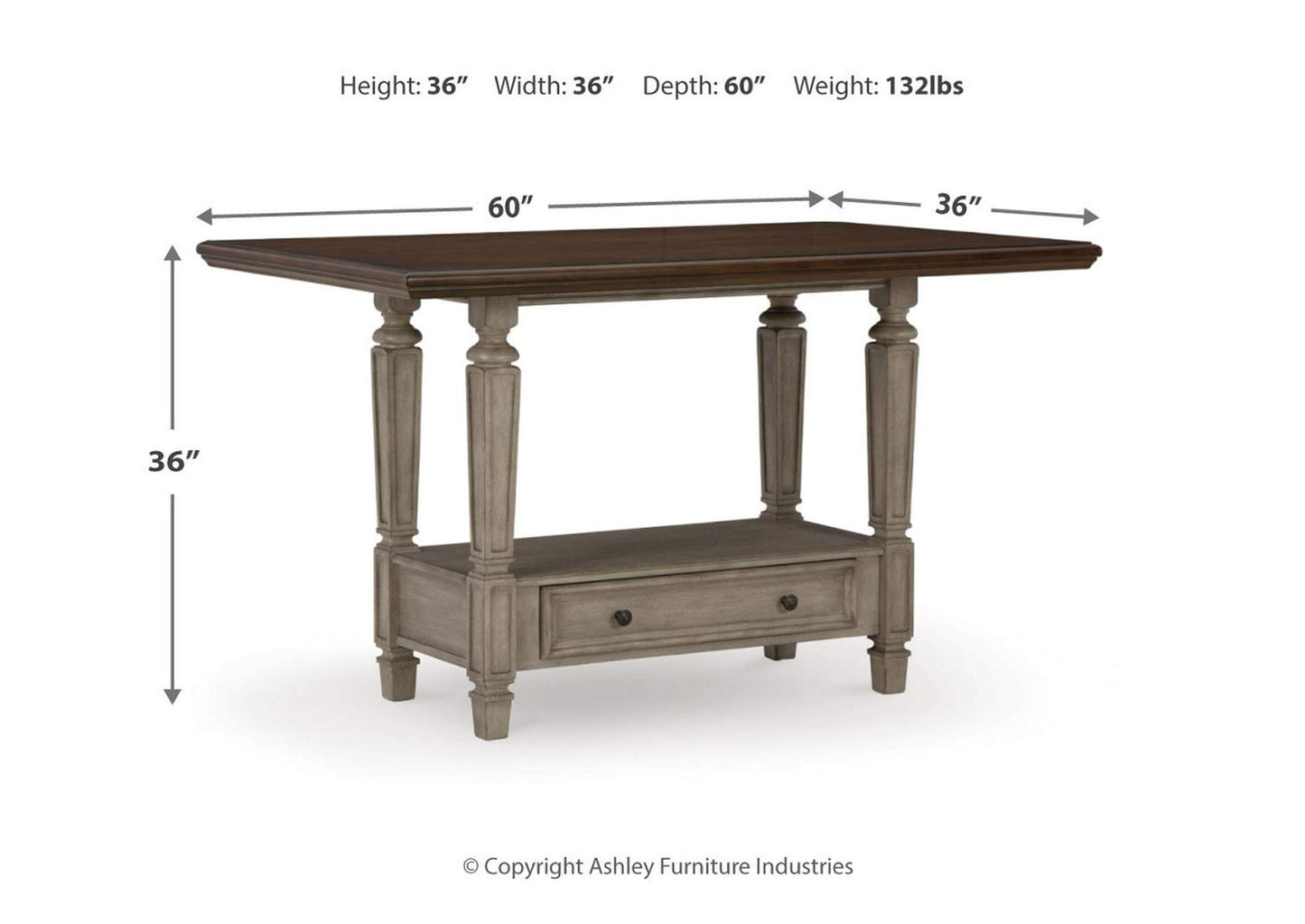 Lodenbay Counter Height Dining Table