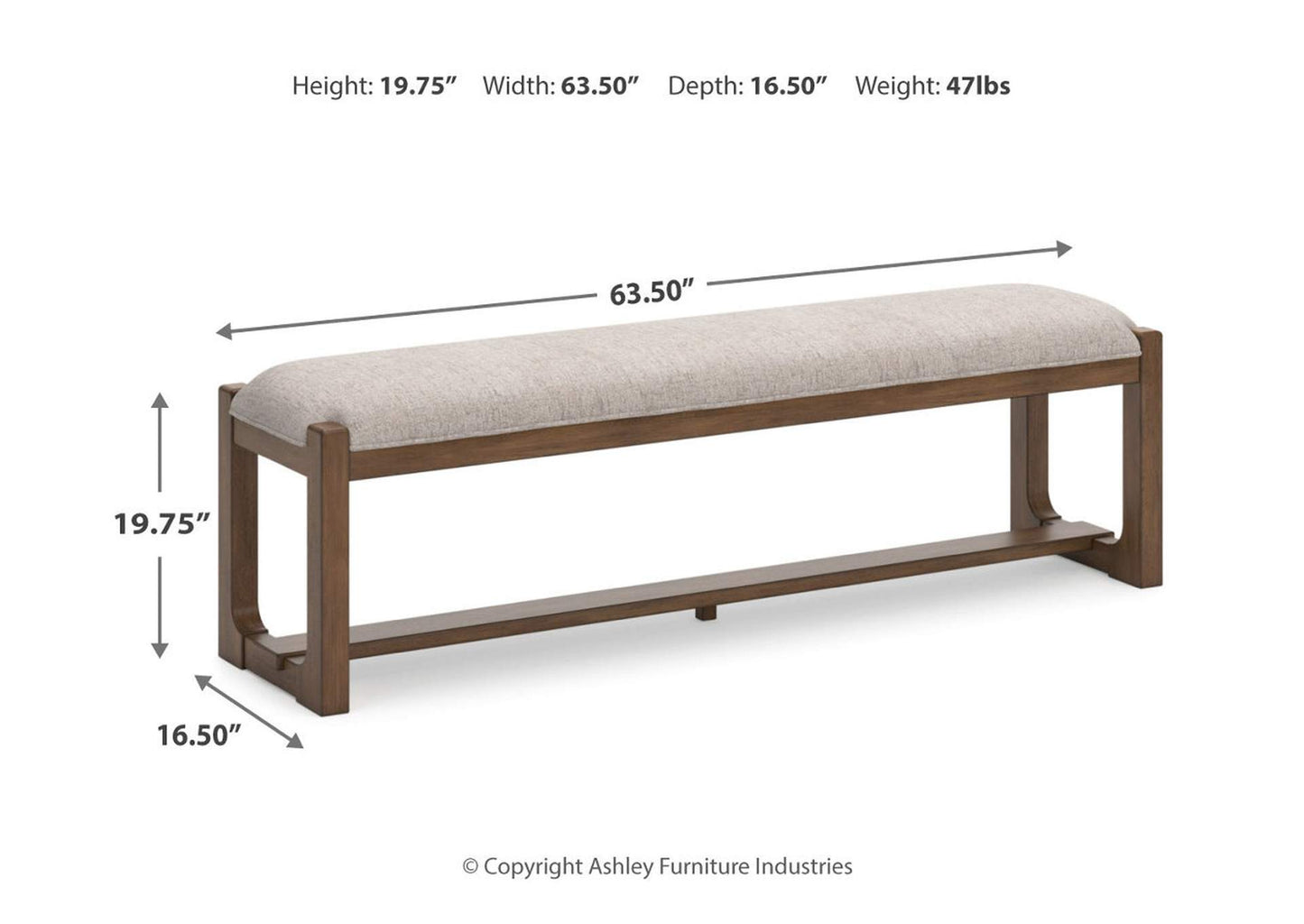 Cabalynn 63" Dining Bench