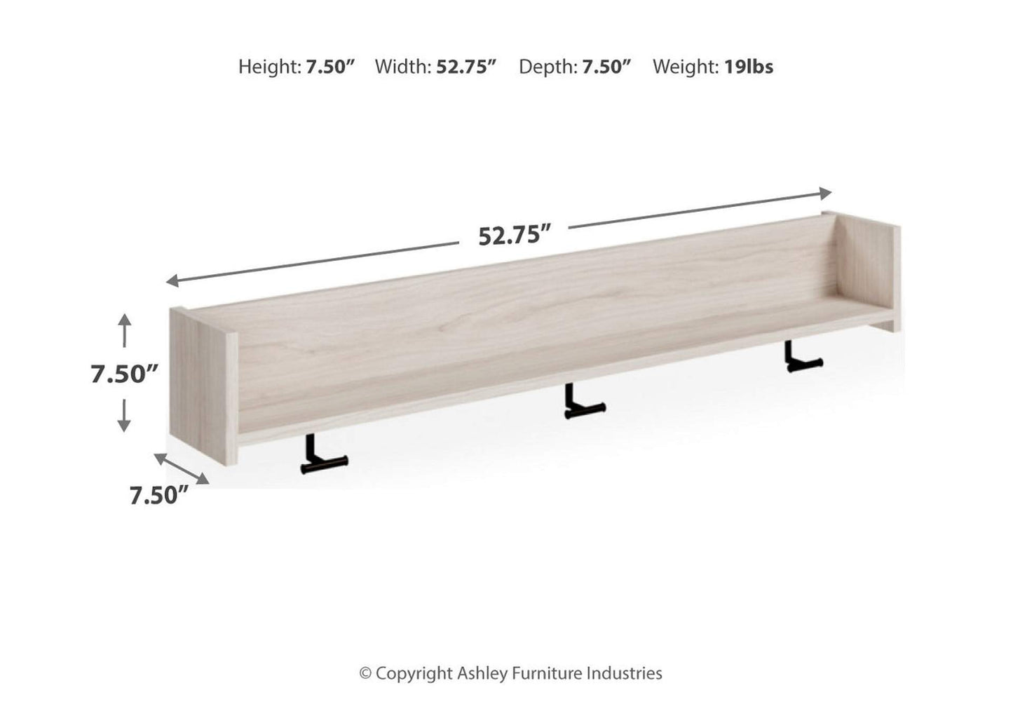 Socalle Wall Mounted Coat Rack with Shelf