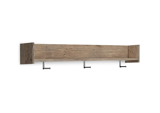 Oliah Wall Mounted Coat Rack with Shelf