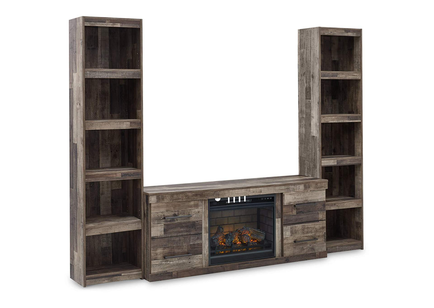 Derekson 3-Piece Entertainment Center with Electric Fireplace