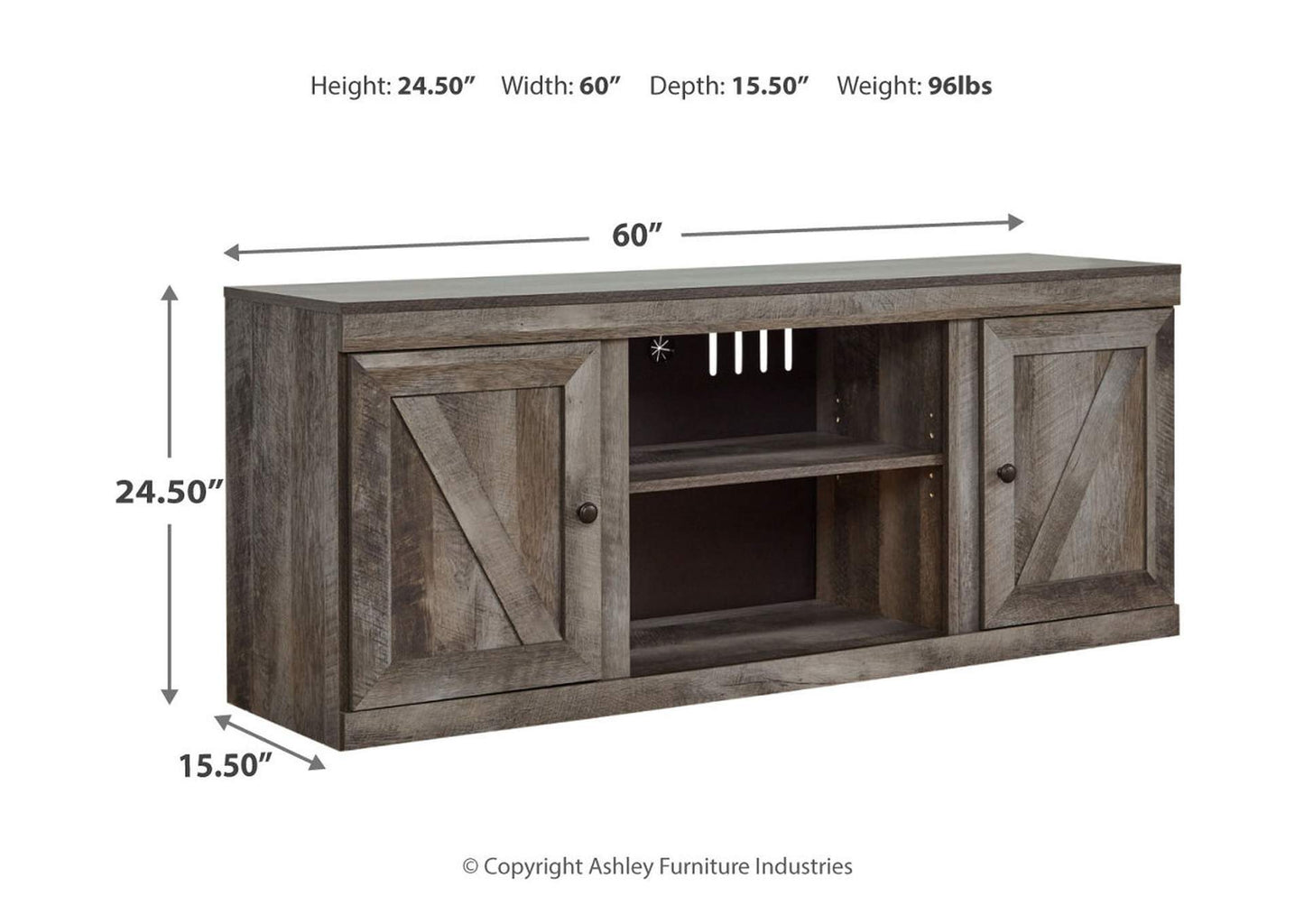 Wynnlow 60" TV Stand