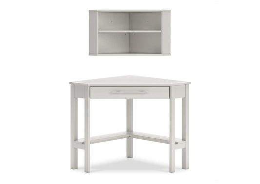 Grannen Home Office Corner Desk with Bookcase