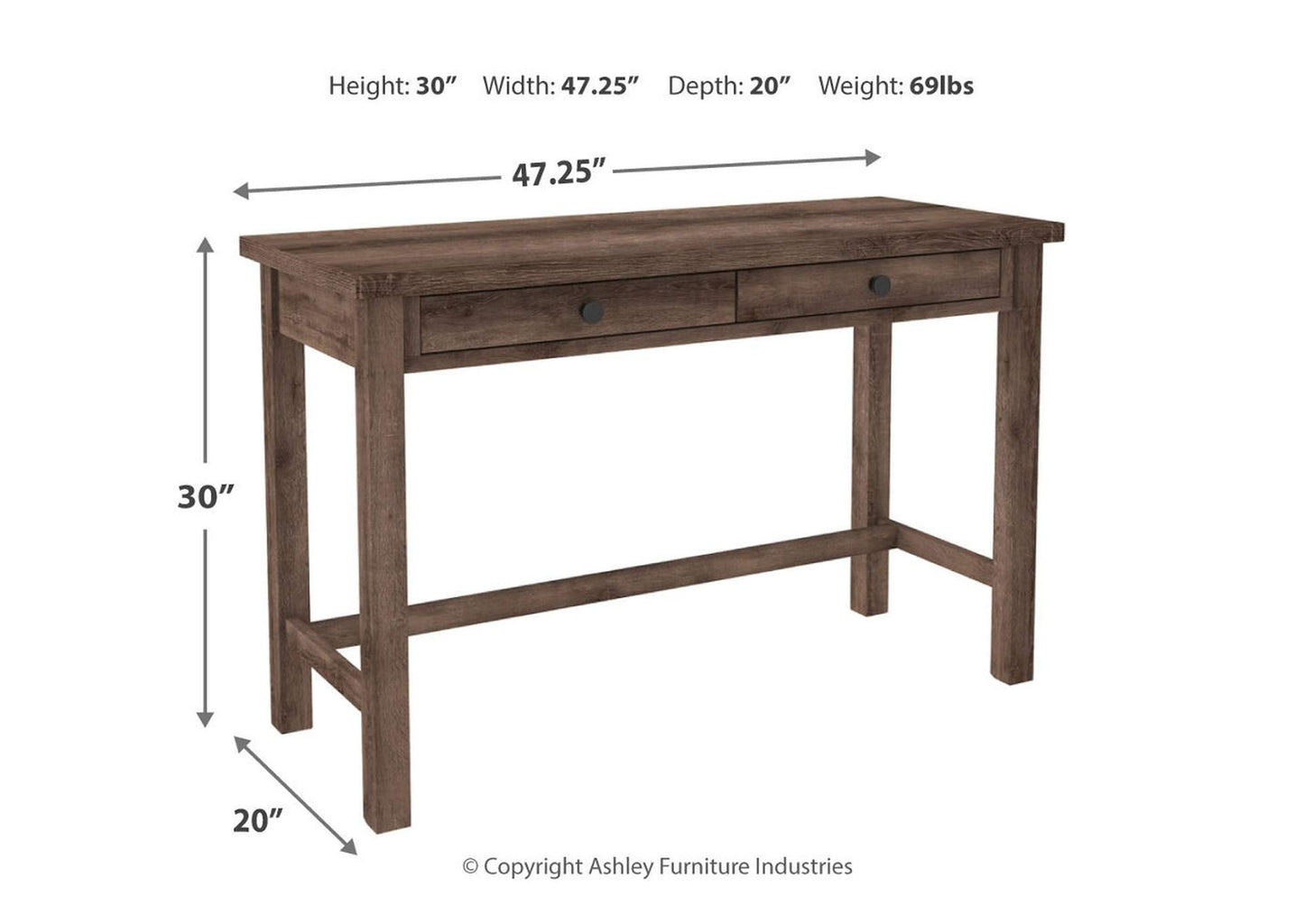 Arlenbry 47" Home Office Desk