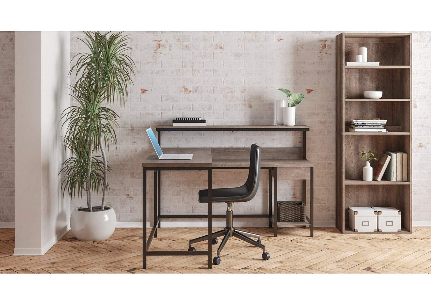 Arlenbry Home Office L-Desk with Storage