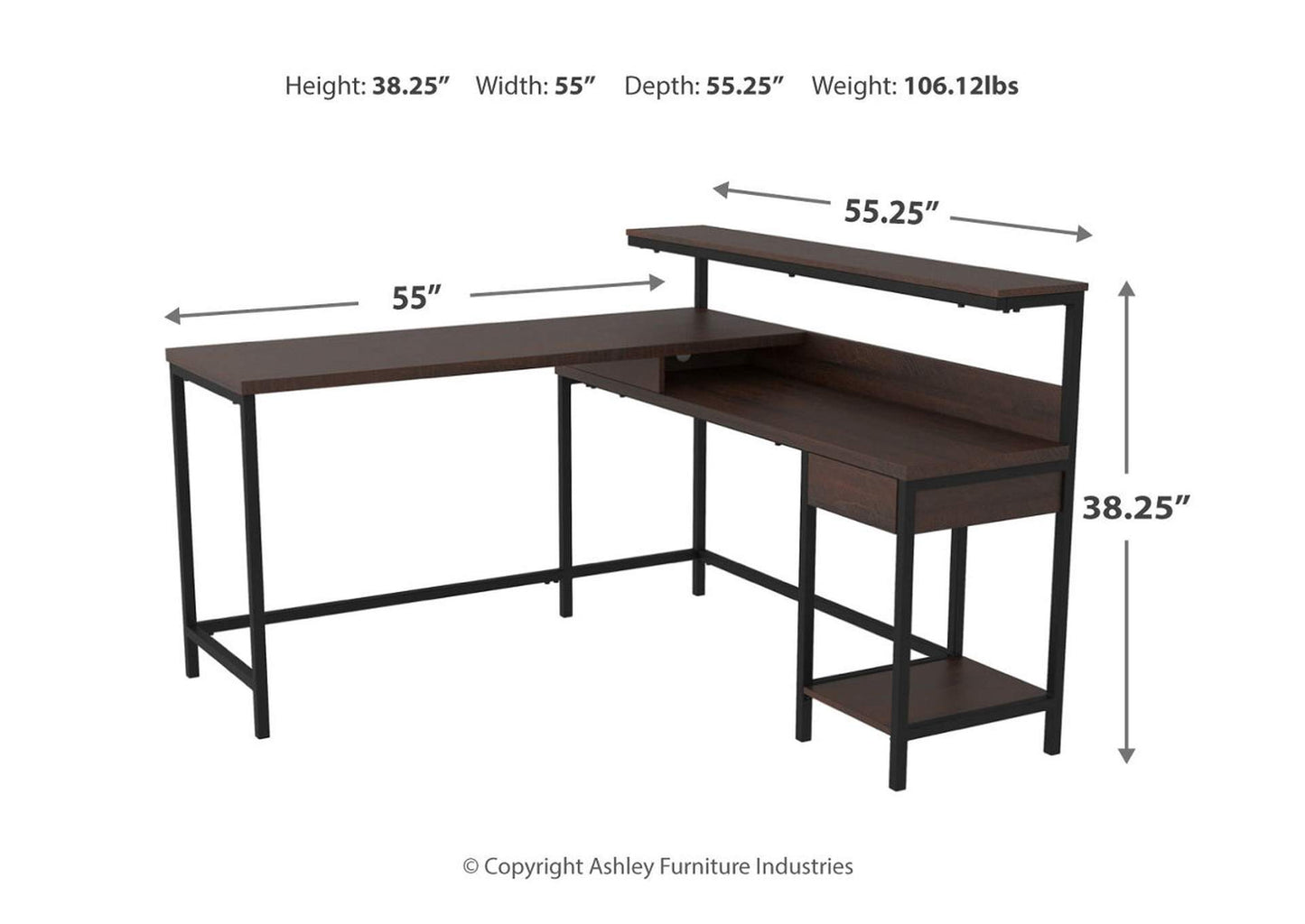 Camiburg Home Office L-Desk with Storage