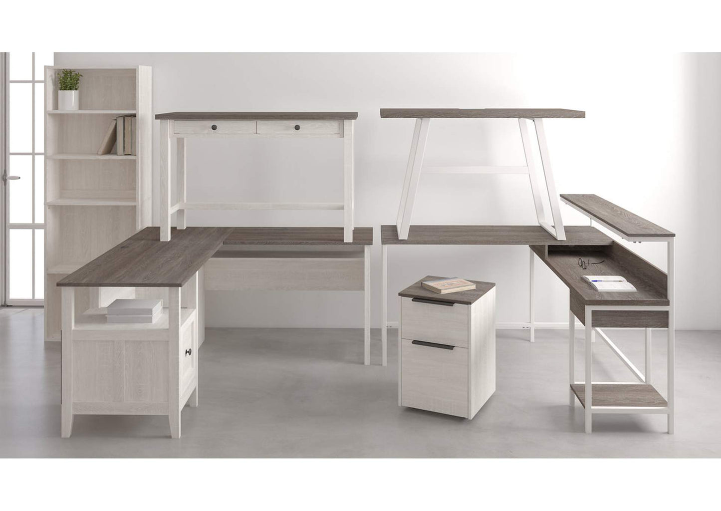 Dorrinson Home Office L-Desk with Storage