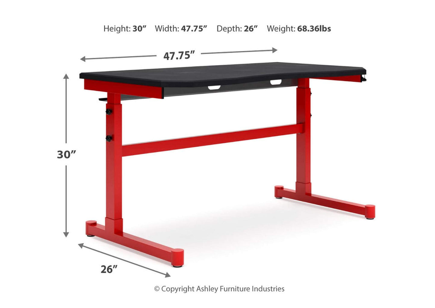 Lynxtyn Adjustable Height Home Office Desk