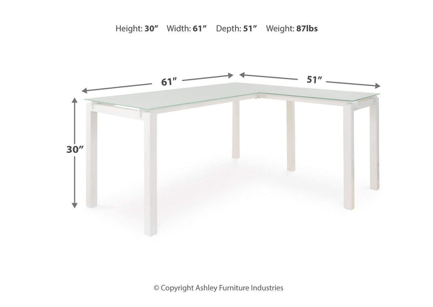 Baraga Home Office L-Desk