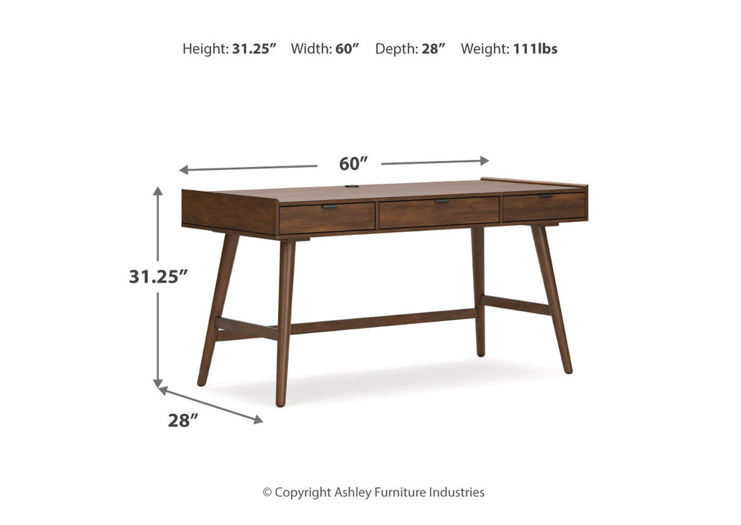 Lyncott 60" Home Office Desk