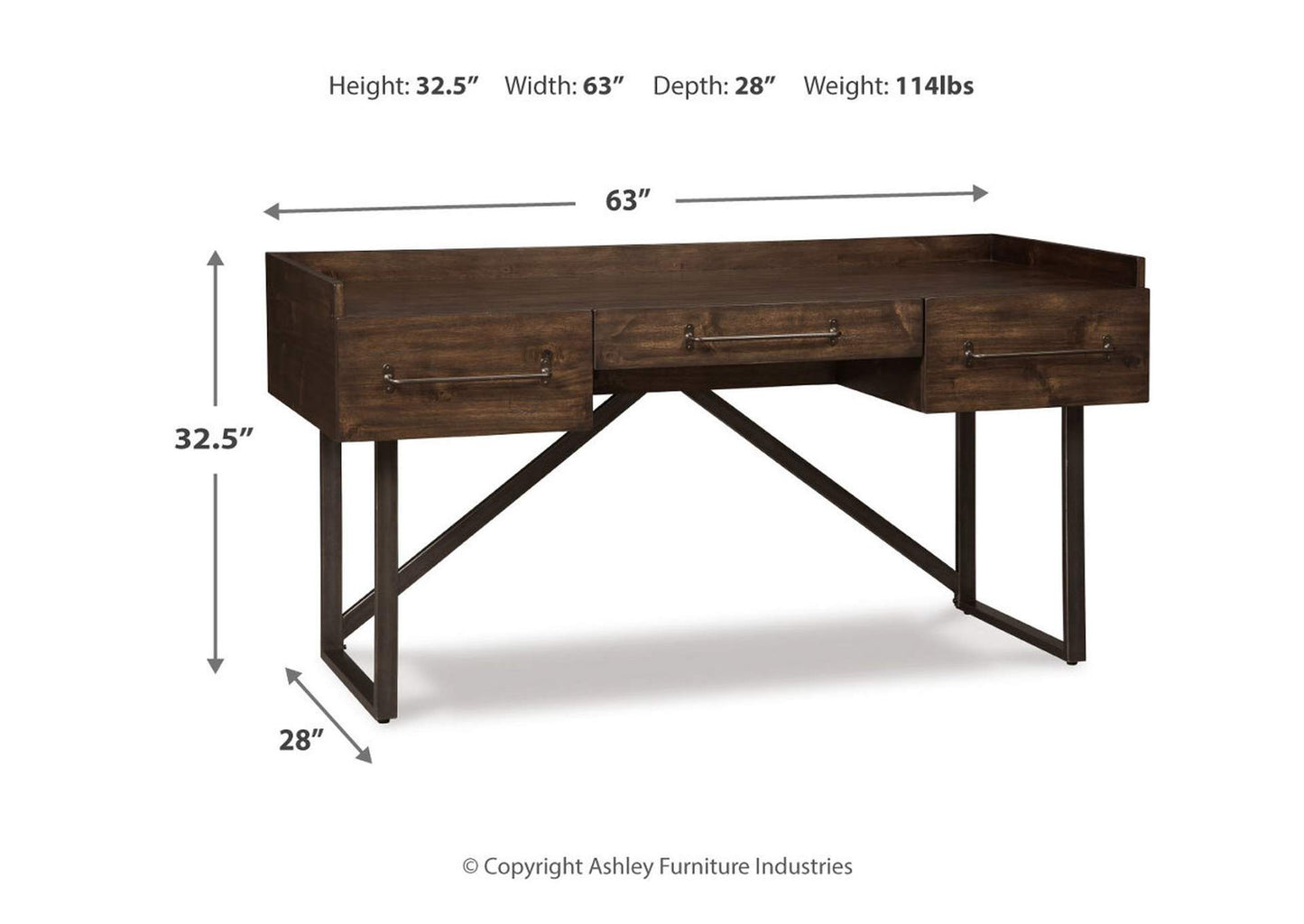 Starmore 63" Home Office Desk