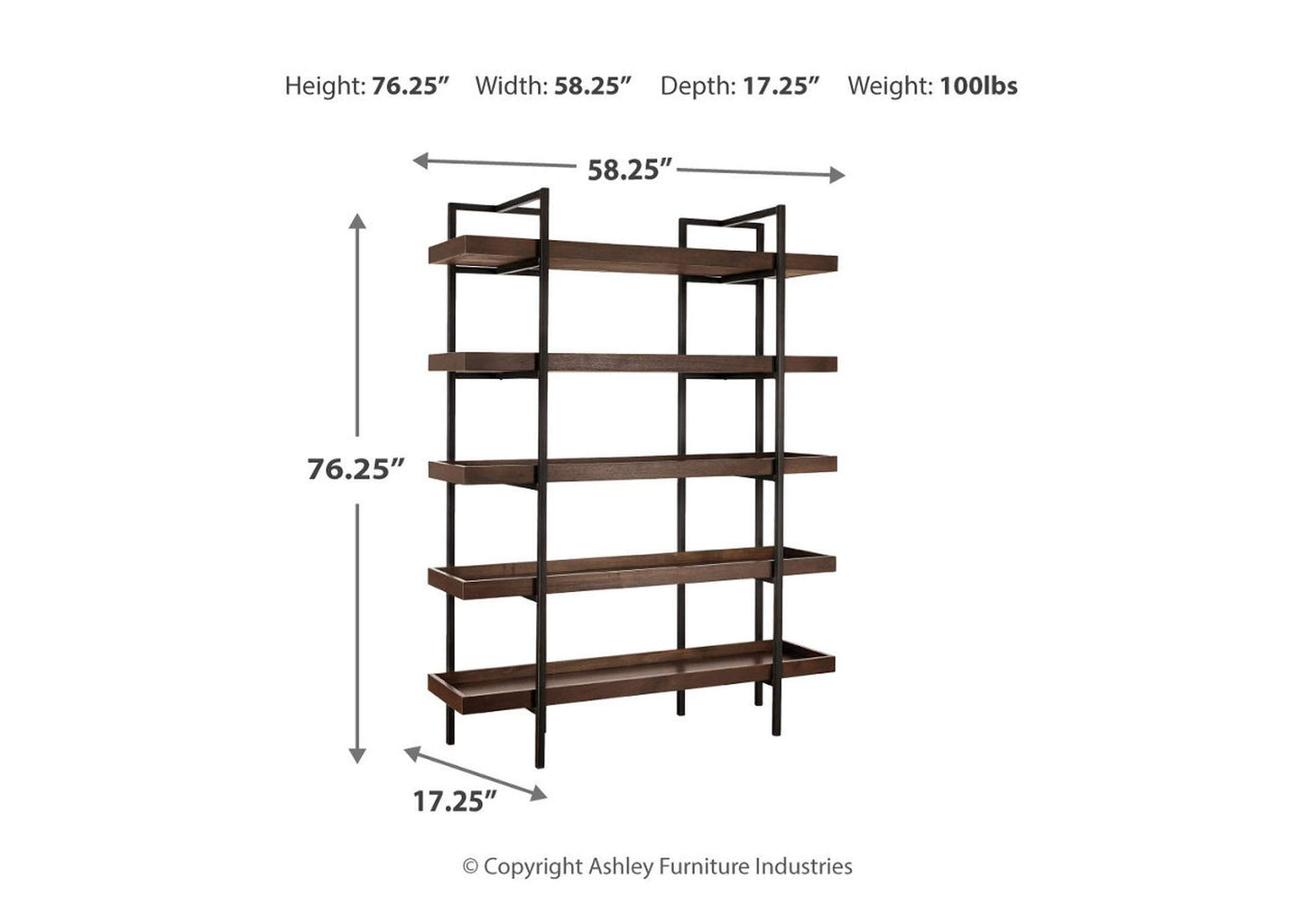 Starmore 76" Bookcase