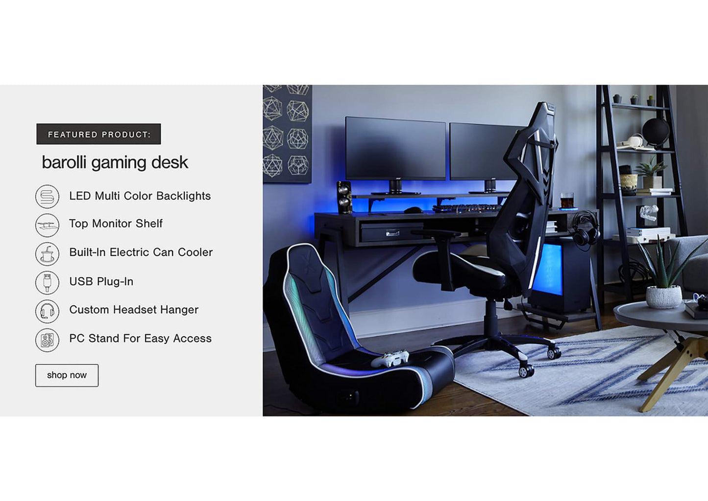 Barolli Gaming Desk