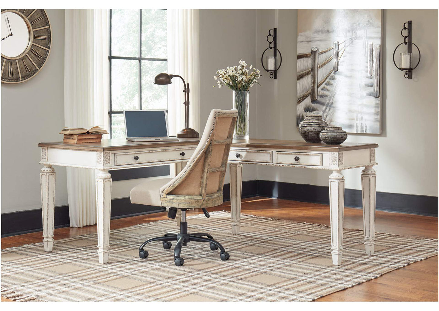 Realyn 2-Piece Home Office Lift Top Desk