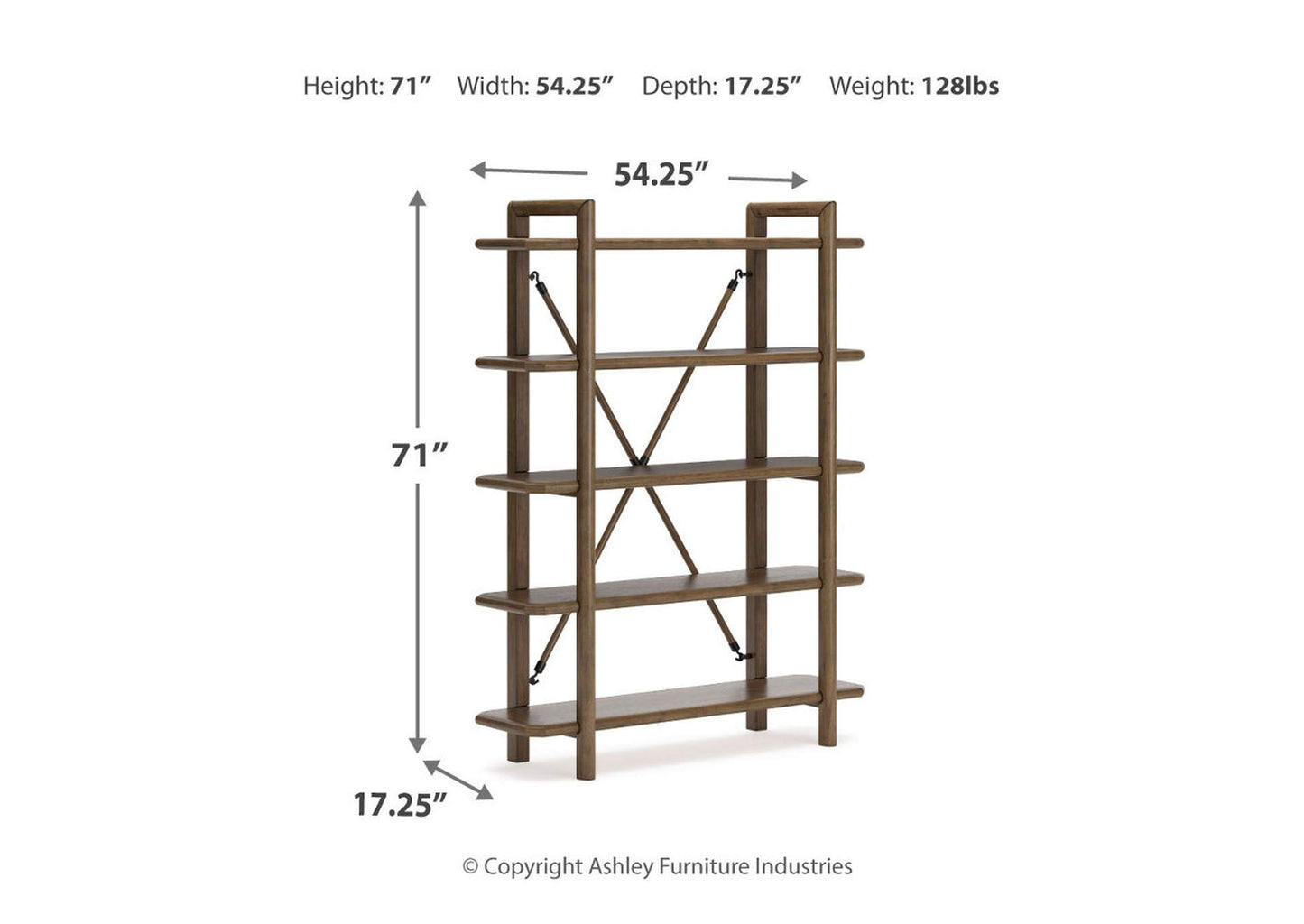 Roanhowe 71" Bookcase