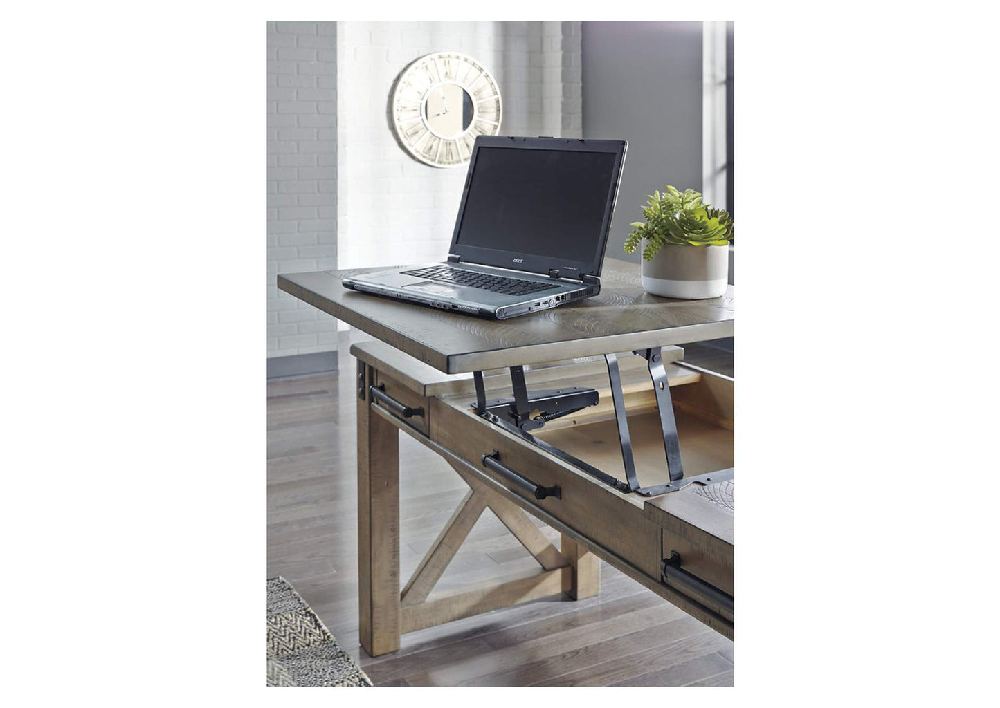 Aldwin Home Office Lift Top Desk