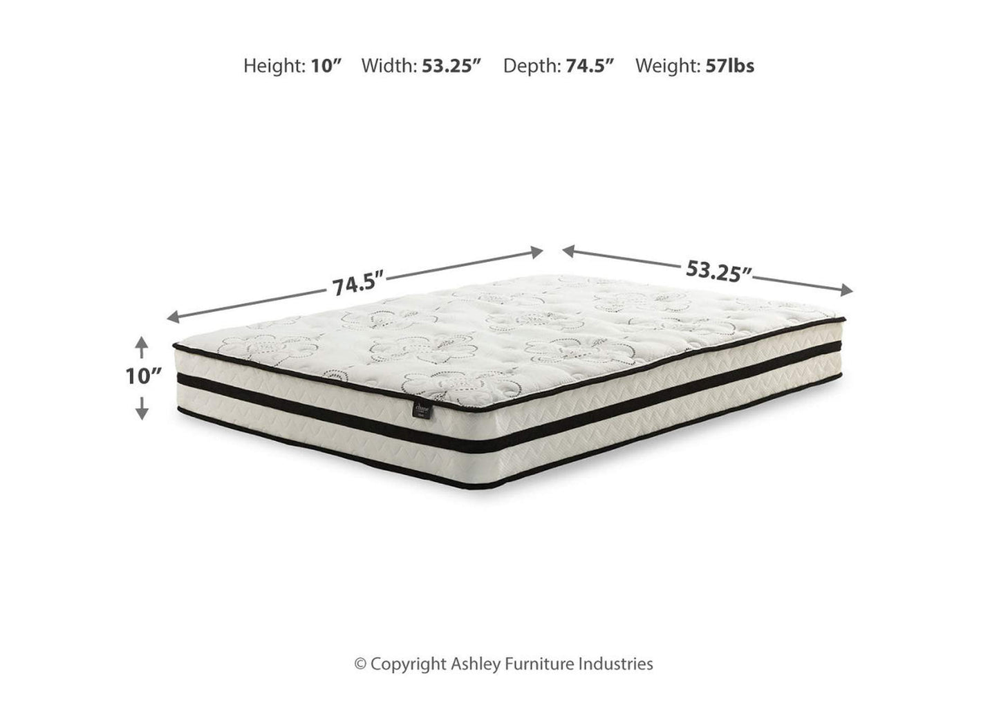 Chime 10 Inch Hybrid Full Mattress in a Box