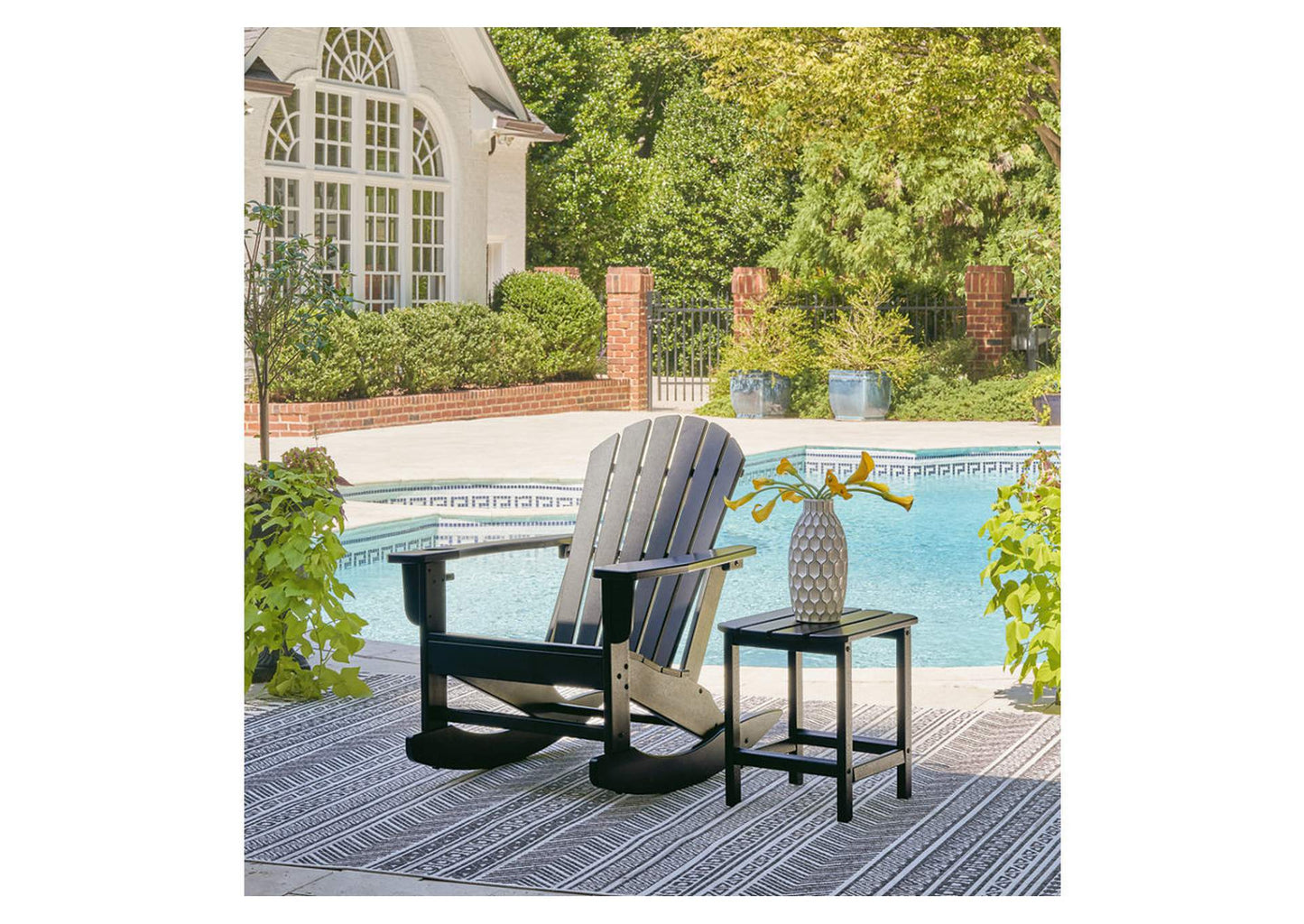 Sundown Treasure Outdoor Rocking Chair and End Table Set