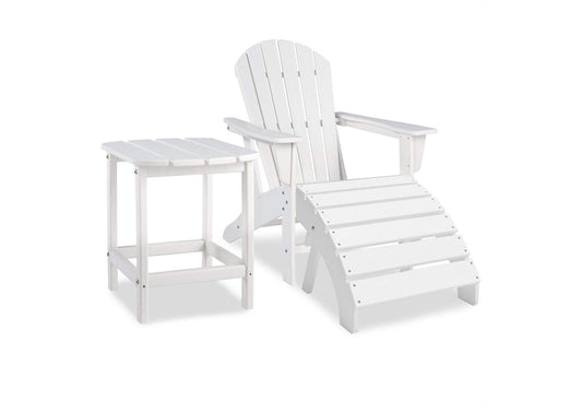 Sundown Treasure Outdoor Adirondack Chair, End Table & Ottoman