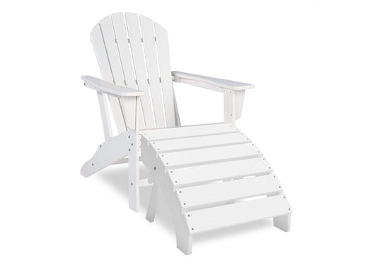 Sundown Treasure Outdoor Adirondack Chair and Ottoman