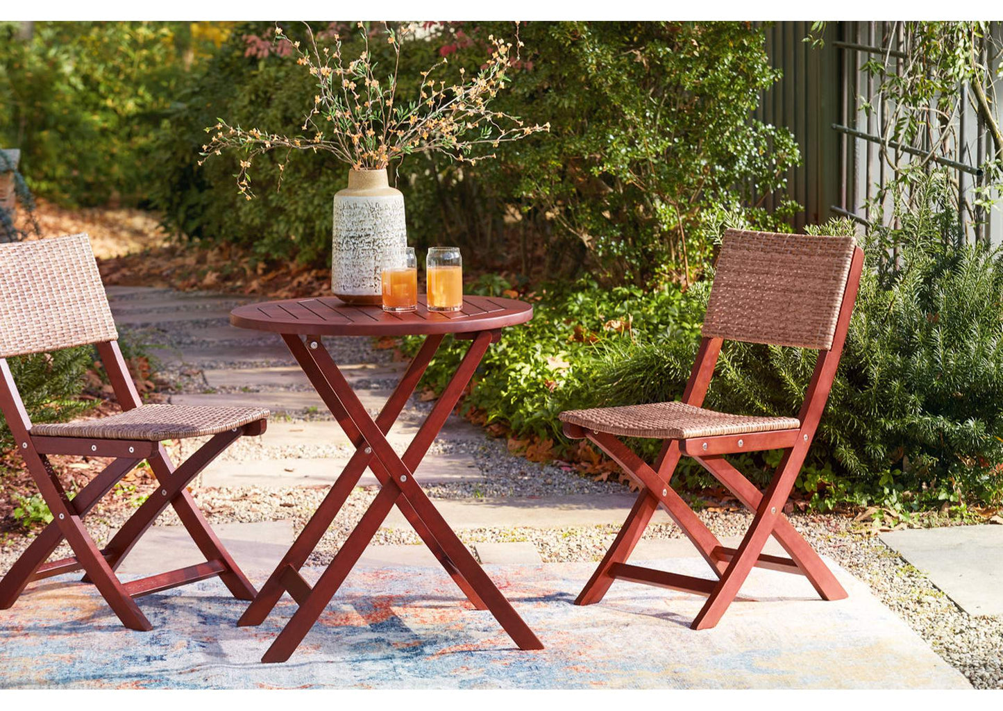 Safari Peak Outdoor Table and Chairs (Set of 3)