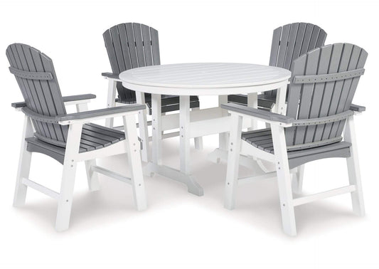 Transville Outdoor Dining Table and 4 Chairs