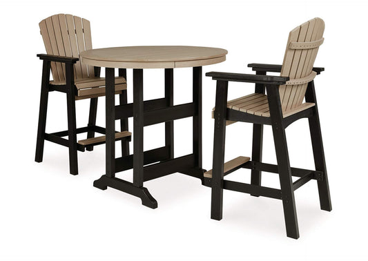 Fairen Trail 3-Piece Outdoor Bar Table Dining Set