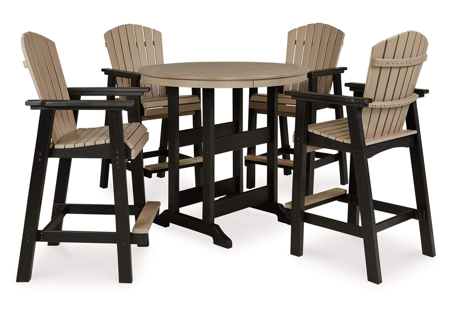 Fairen Trail 5-Piece Outdoor Bar Table Dining Set