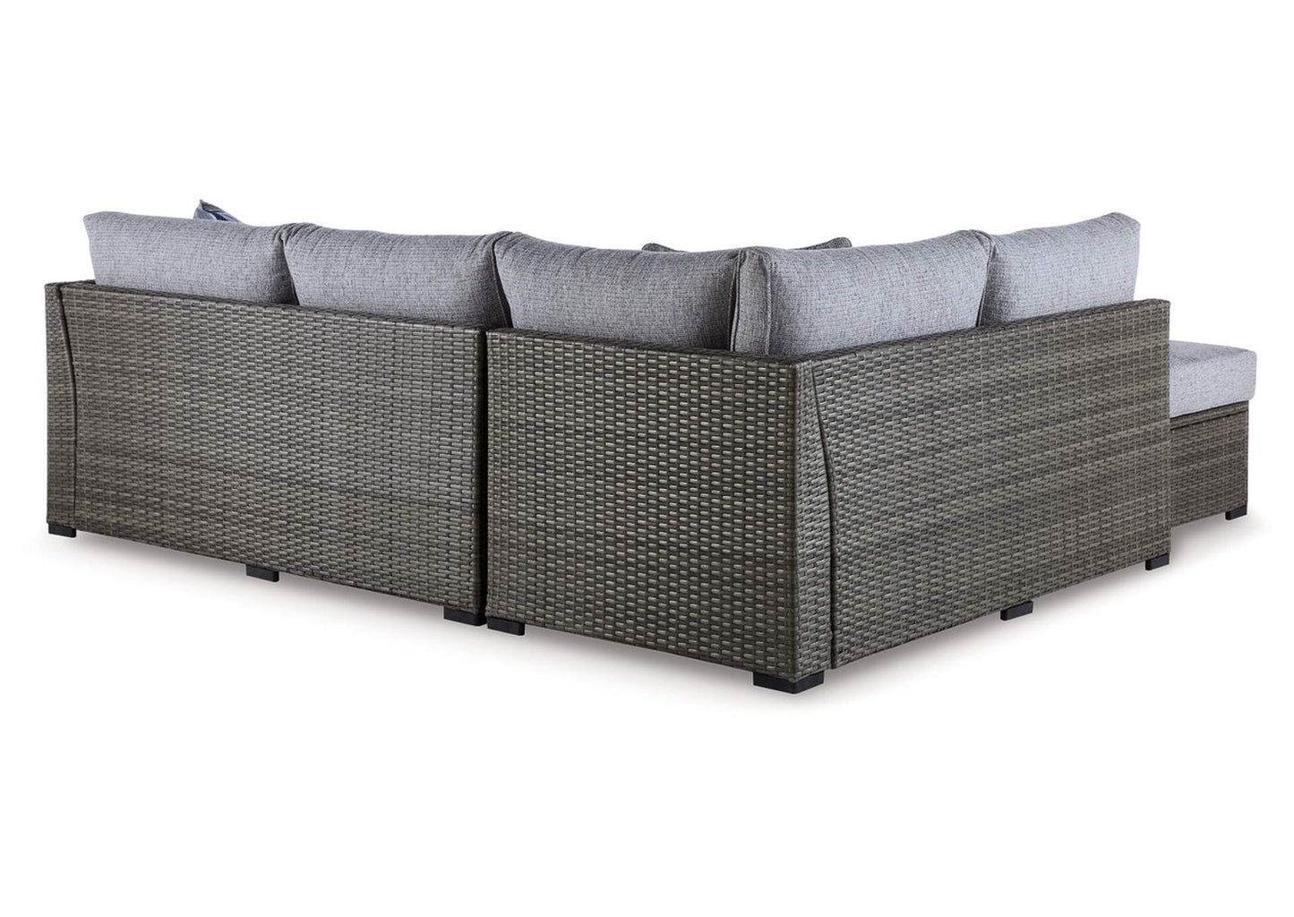 Petal Road Outdoor Loveseat Sectional/Ottoman/Table Set (Set of 4)