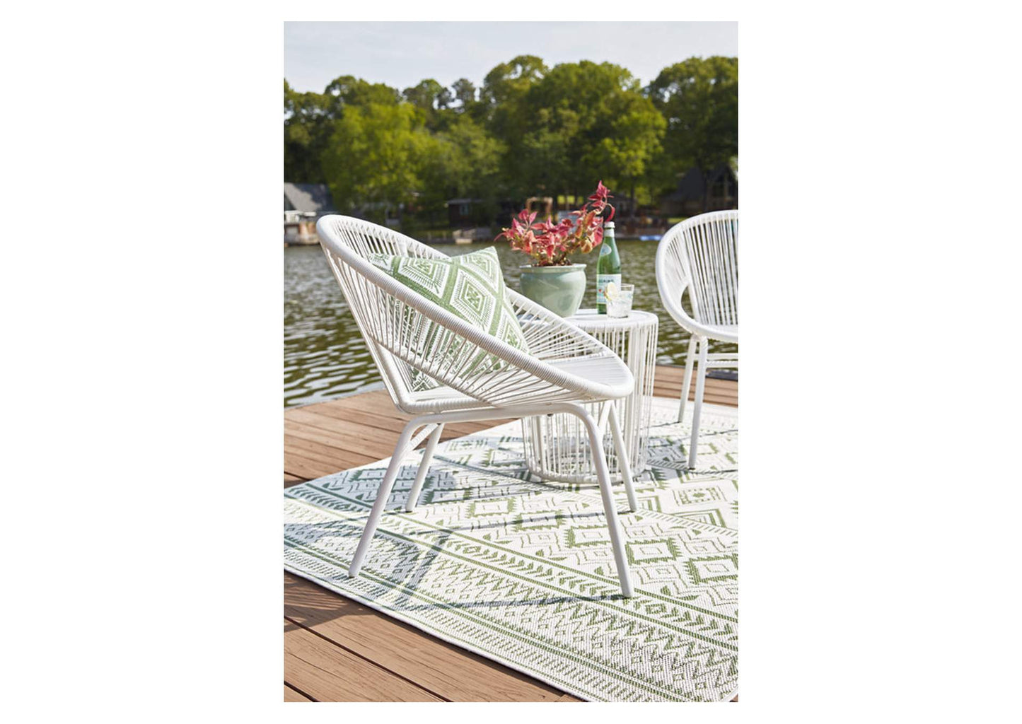 Mandarin Cape Outdoor Table and Chairs (Set of 3)