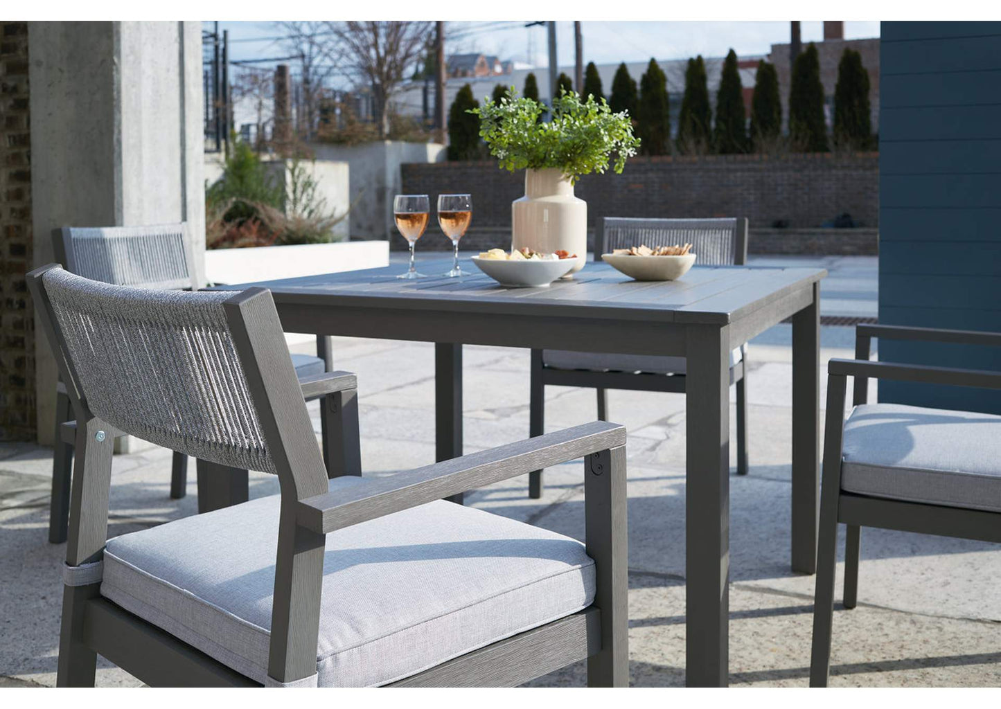 Eden Town Outdoor Dining Table and 4 Chairs