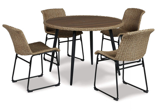 Amaris Outdoor Dining Table and 4 Chairs