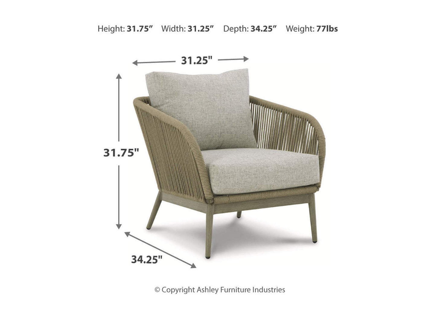 Swiss Valley 5-Piece Outdoor Sofa, Lounge Chairs & Coffee Table Set