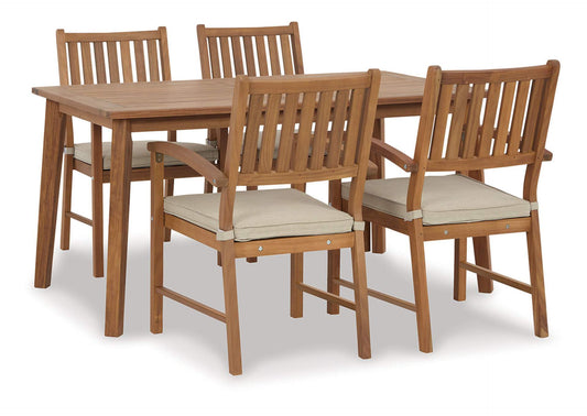 Janiyah Outdoor Dining Table and 4 Chairs