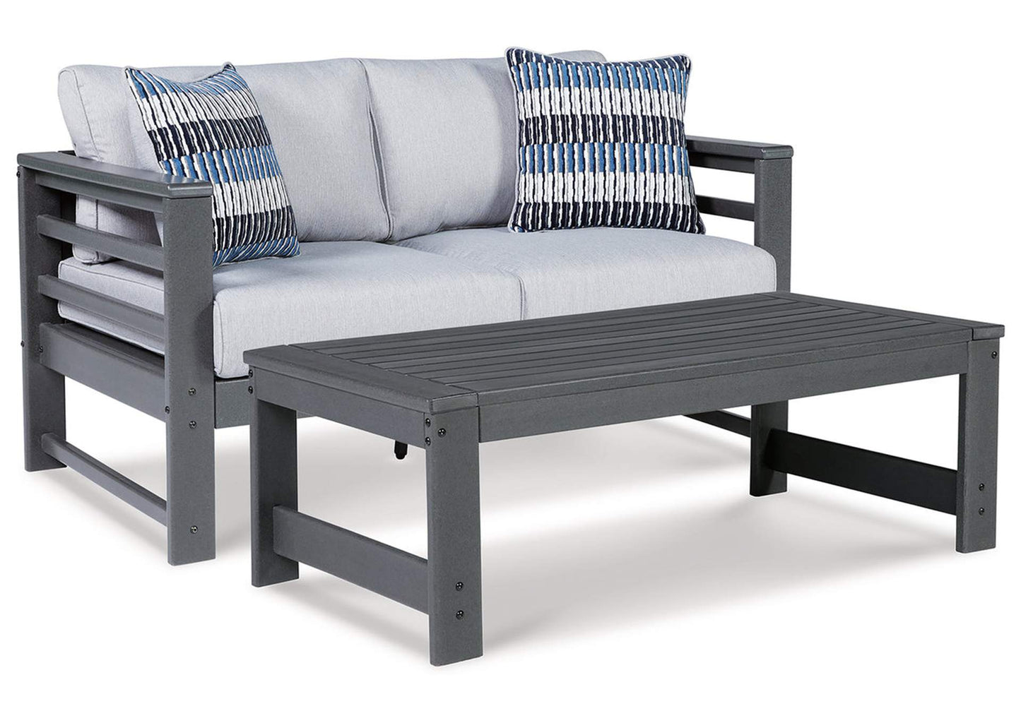 Amora 2-Piece Outdoor Nuvella Seating Set