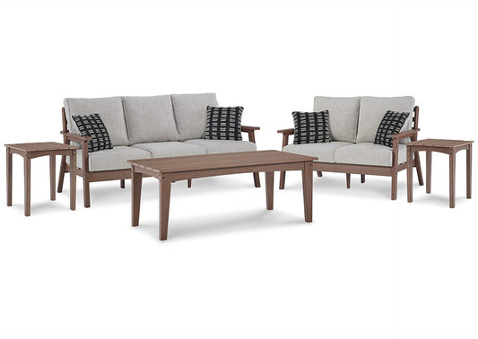 Emmeline 5-Piece Outdoor Nuvella Seating Set