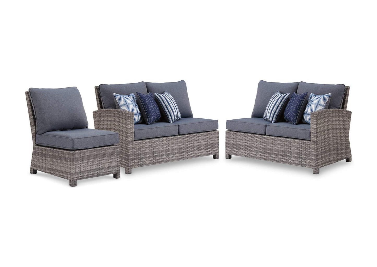 Salem Beach Nuvella Outdoor 3PC Sectional Seating Set