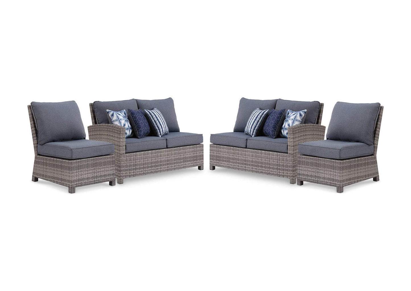 Salem Beach Nuvella Outdoor 4PC Sectional Seating Set