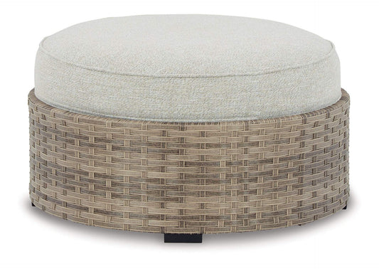 Calworth Outdoor Ottoman with Cushion