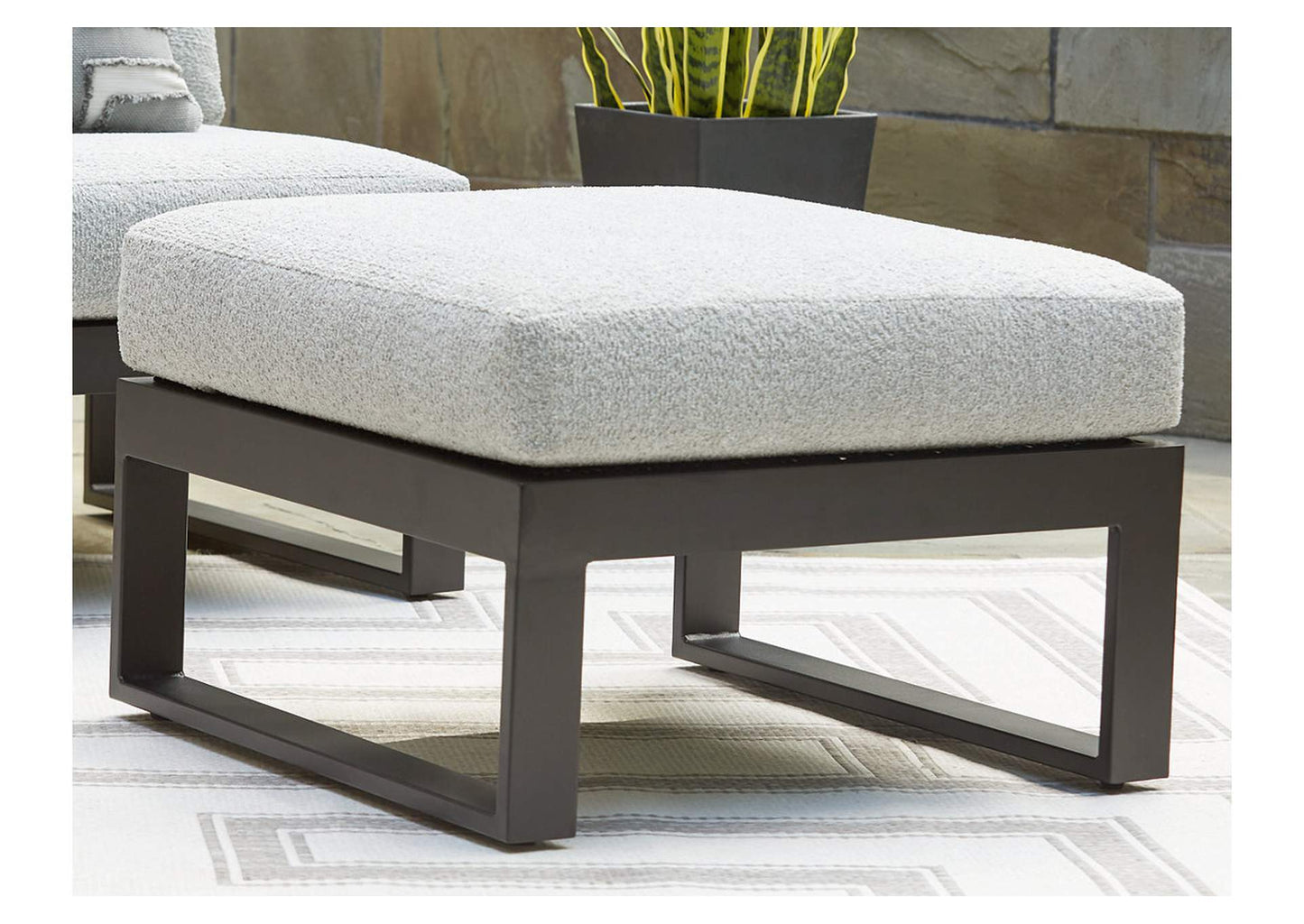 Beachloft Outdoor Ottoman with Cushion