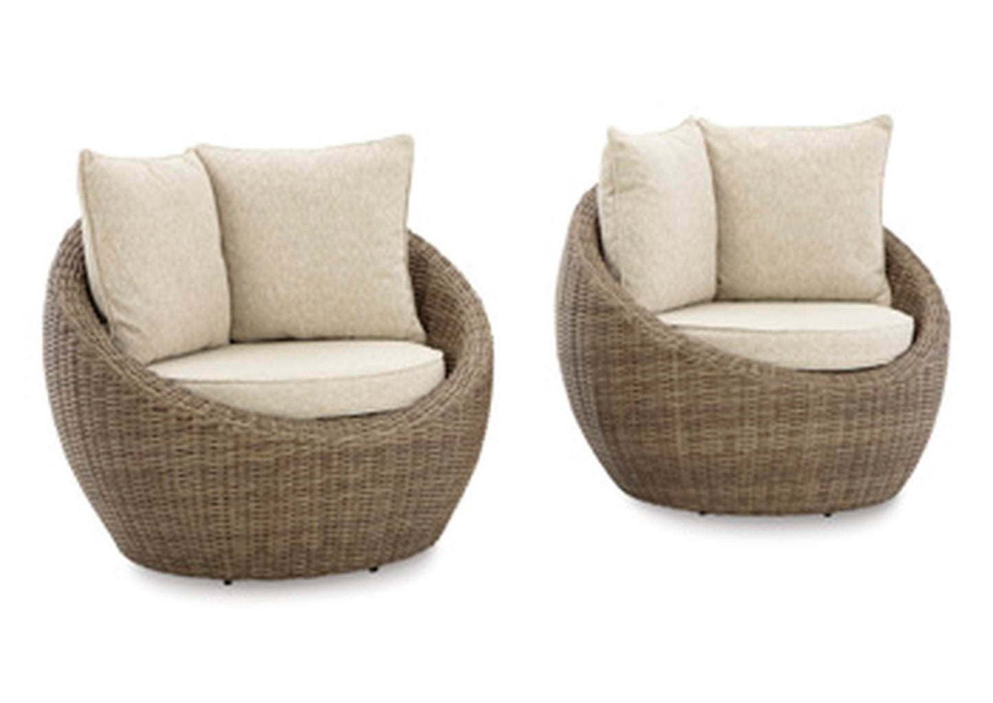 Danson Swivel Lounge with Cushion (Set of 2)